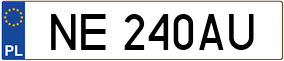 Trailer License Plate